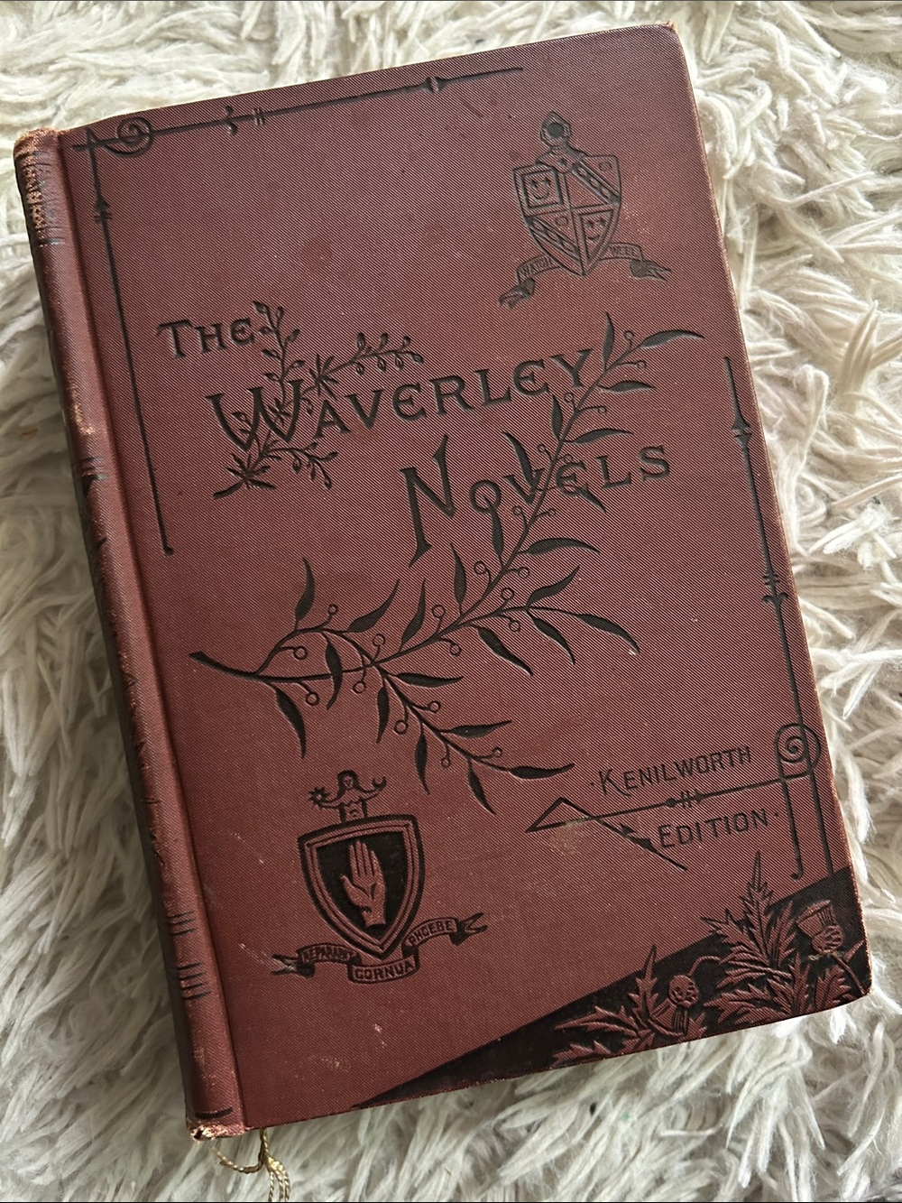 The Waverley Novels Kenilworth Edition - Decorative Maroon Hardcover, 1880